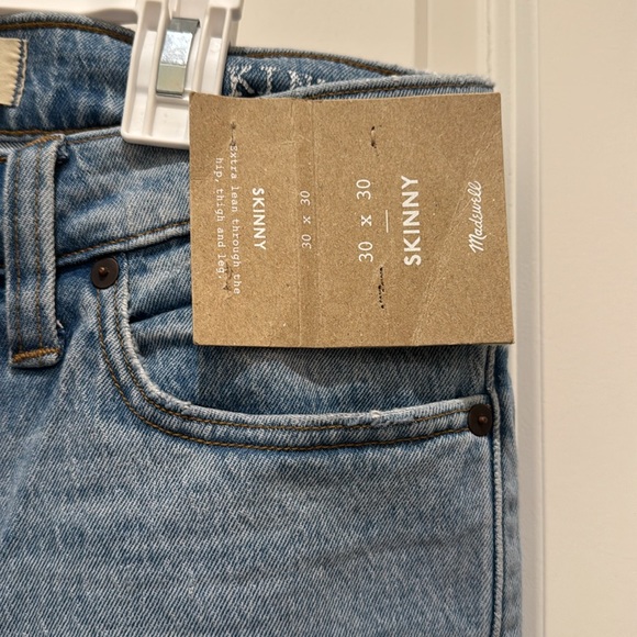 NWT Madewell Men’s skinny jeans 30x30 - Picture 6 of 10